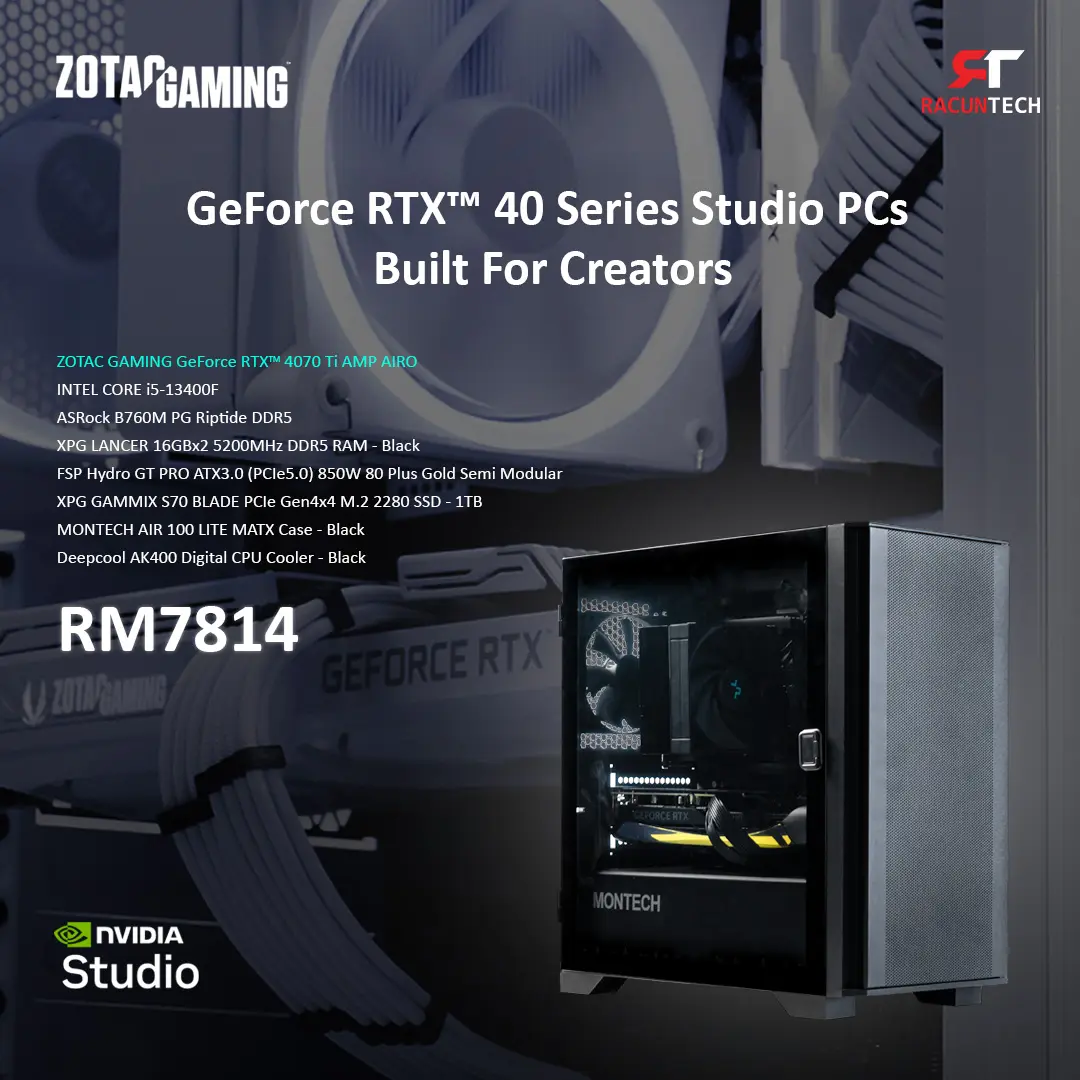 STUDIO PC SET RTX™ 4070 Ti