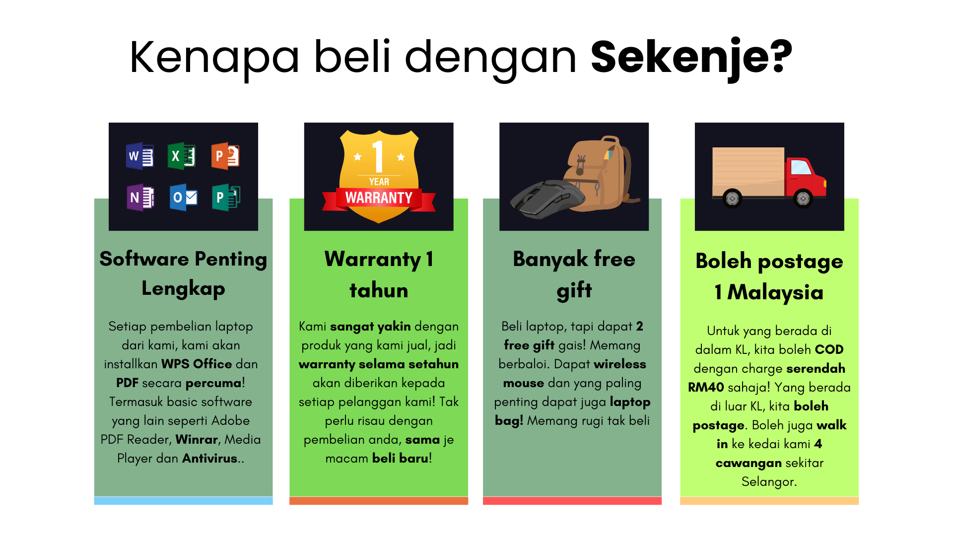 Kenapa beli dengan SekenJe