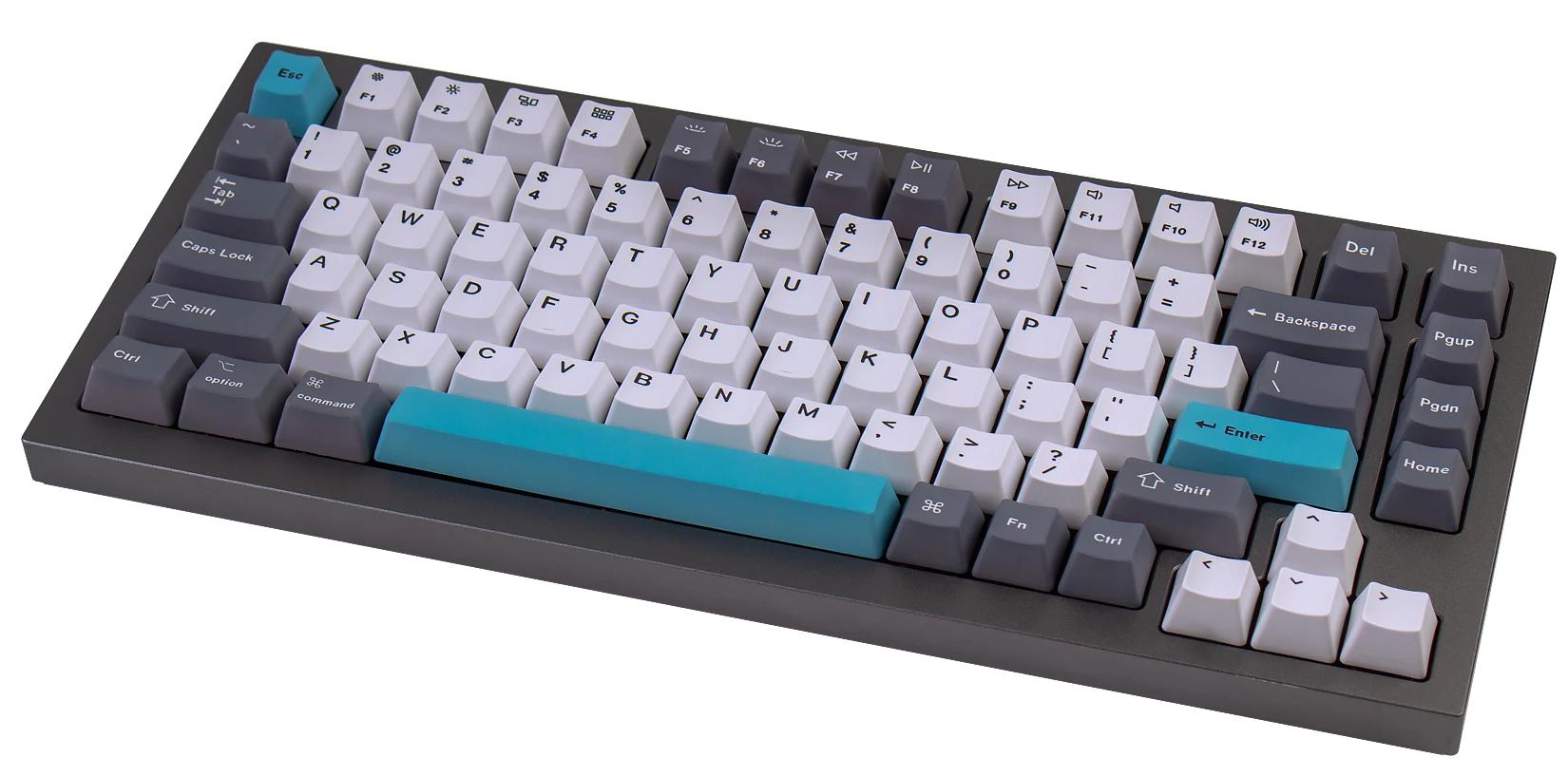 blue grey keycaps